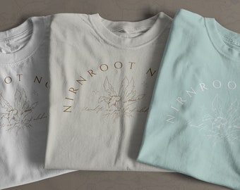 NIRNROOT Noises: t-shirt unisex (ispirata a The Elder Scrolls Skyrim) / TESO, Gioco, Gilda dei Maghi, Regalo Nerd