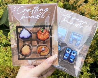 Pins Crafting bundle - inspired Minecraft