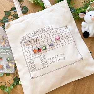 Tote bag V2 - inventory / Stardew Valley /  ( 340g/m2 )