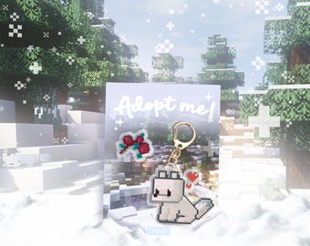 Winter Fox Pet bundle -  Charm and pin for totebag
