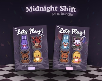 Night bundle - Midnight Shift Collection ( inspired FNAF, five nights at freddy's )
