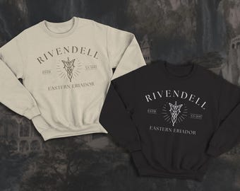 Rivendell : unisex sweatshirt or t-shirt ( inspired The lord of the rings ) / LOTR, Game, Medieval , Nerd Gift