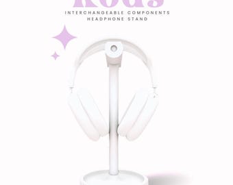 ROD for Headphone Stand - Cute, 3D print, Cozy, Set up, Gaming, Headset holder, minimalist aesthetic