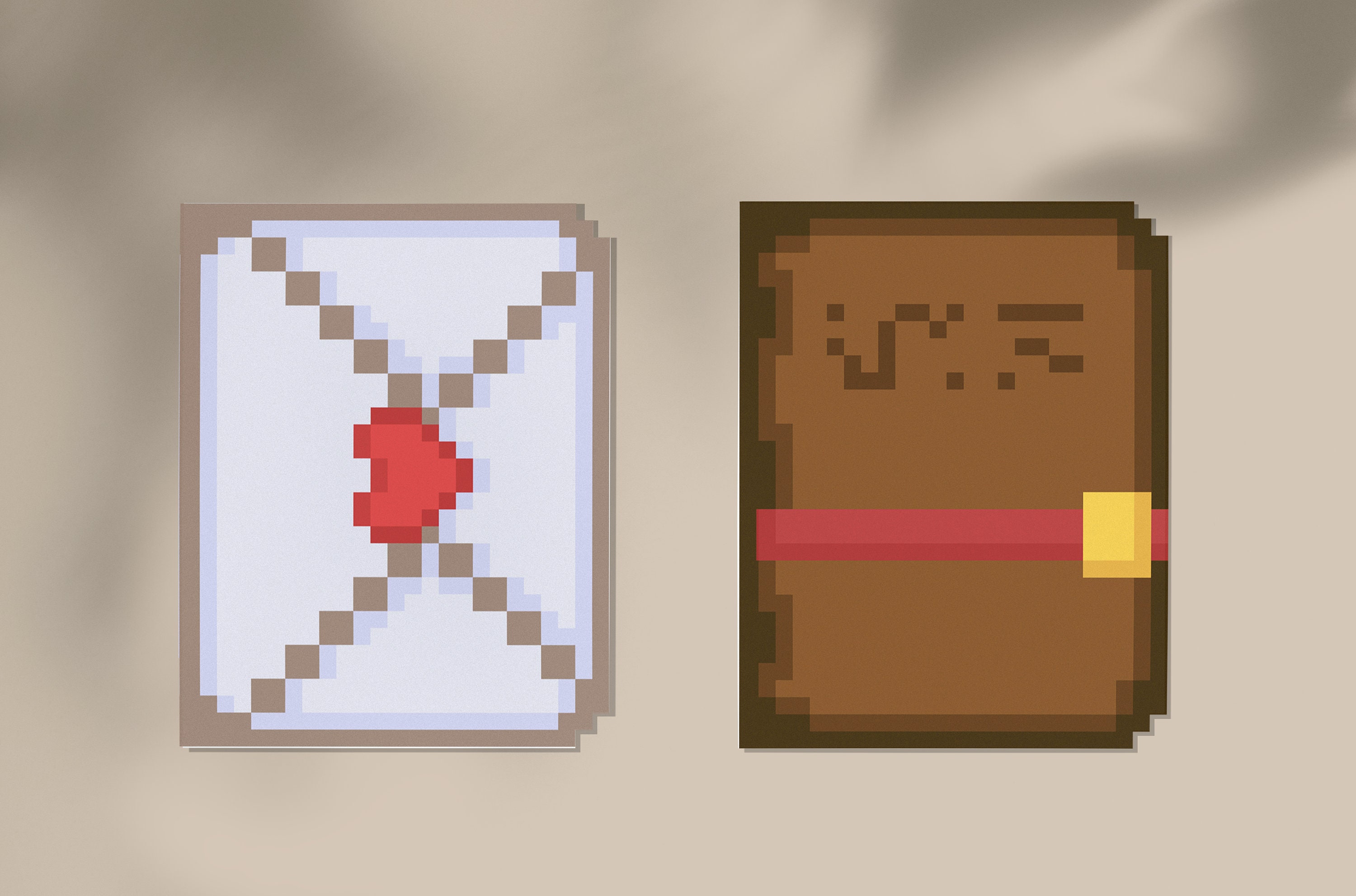 Minecraft Inspired Birthday Card : Letter and Book - Physical Item - Etsy