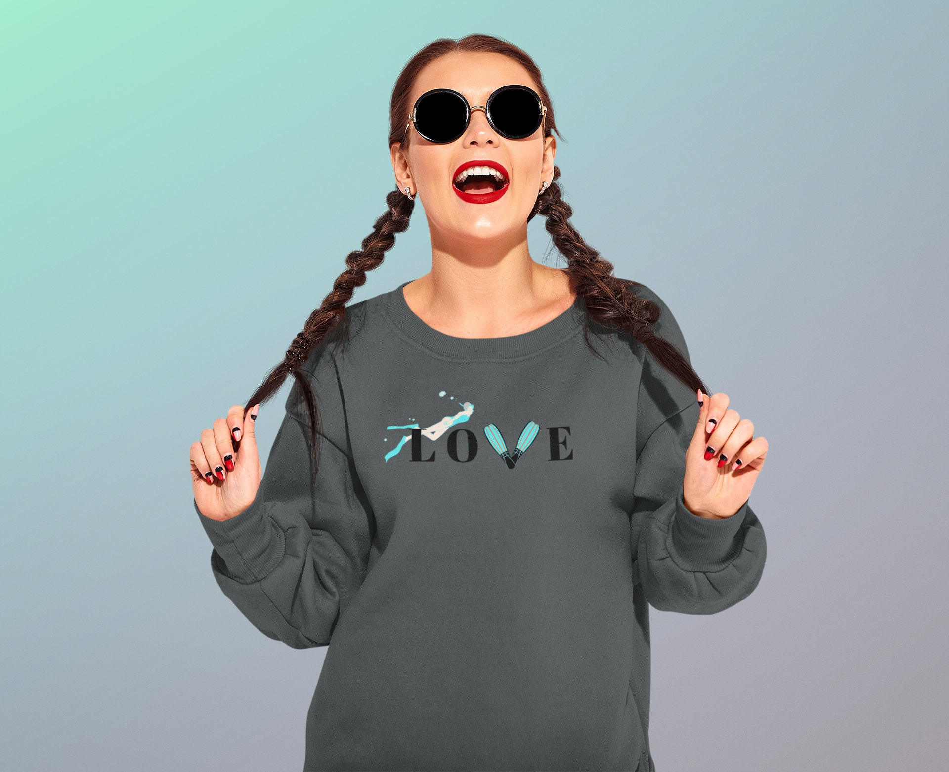 Freediving Sweater Freediving Gift for Girls Women Who Free Etsy