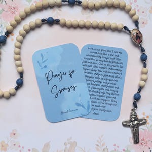 Spouse&#39;s prayer - Prayer for Spouses - Catholic Prayer Card - Catholic Gift - Catholic Prayer - Sacrament - Pocket Prayer Card