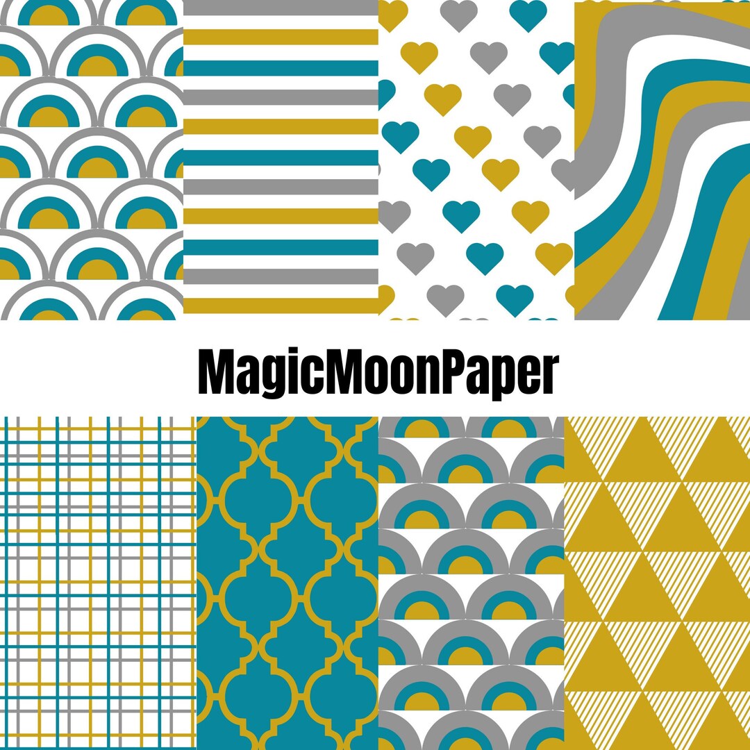 Muddy Paper 30 Muddy Water Vibes Trio Basics Digital Scrapbook Paper Printable ...