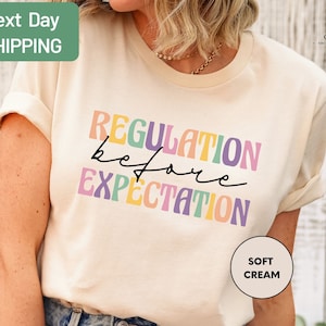 Autism Shirt, Regulation Before Expectation, Special Education Shirt, Autism Awareness Tee, Accessibility Teacher Shirt, Sensory Regulation