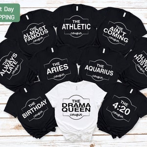 Funny Cousins Shirt, Cousin Crew Tribe Shirts, Cousin Party Tee, Matching Cousin Shirts, Family Group Shirts, Crazy Cousins Birthday Shirts