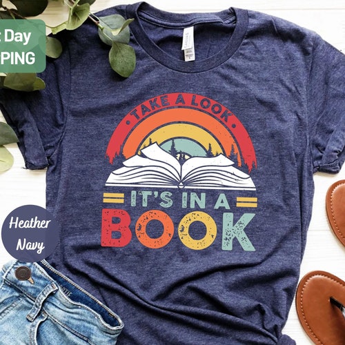 Reading Rainbow Tee Take a Look Its in a Book Shirt - Etsy