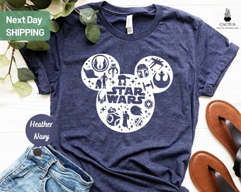 Mickey Mouse Star Wars Galaxy Shirt, Mickey Head Star Wars Tee, Disney Family Shirt, Star wars Tee, Star Wars Gift, Disney Trooper Galaxy