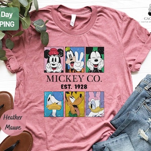 Vintage Mickey & Co 1928 Shirt, Retro Vintage Disney Shirt,Disneyland Shirt, Disneyworld Shirt, Disney Family Matching Shirt