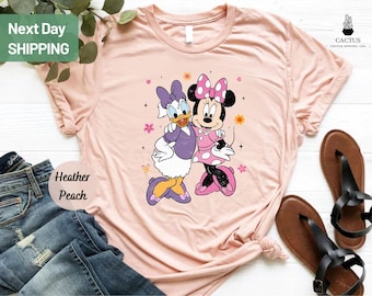 Camiseta Disney Minnie Daisy, camiseta Disney para niñas, camiseta Disney Besties, camiseta Disneyworld, camiseta Disneyland
