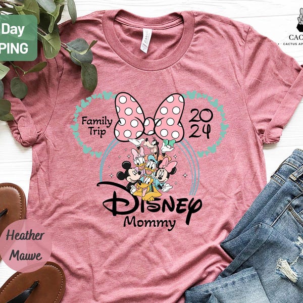 Disney Family Shirts, Disney Trip Tee, Custom Family Disney Tee, Disneyworld Shirts Family 2024, Disneyland Shirt