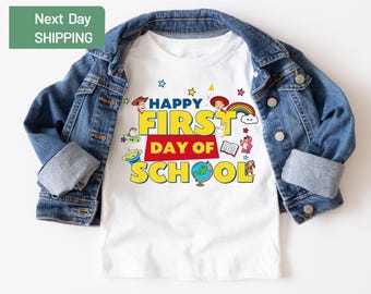 Toy Story First Day Of School T-Shirt, Disney Toy Story School Tee, Back To School T-Shirt, Happy First Day Teacher Gift, Classroom Outfit