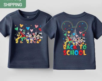 Disney Back To School Shirt, Mickey & Friends School Shirt, Disney Teacher T-shirt, First Day of School Tee, Elementary School Gift