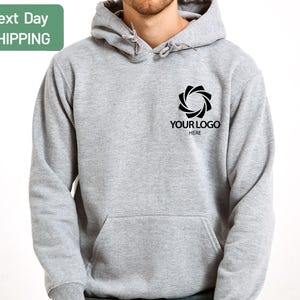 Custom Logo Hoodie, Your Business Logo or Brand Logo, Personalized Logo Hoodie, Your Design Here, Team Logo Shirt, Company Logo Gifts