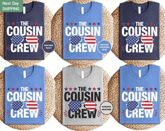 4th of July Cousin Crew Shirts, Independence Day Tee, 4th of July Matching Shirts, 4th of July Shirts Matching Cousin Shirts