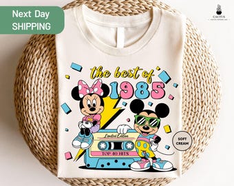 Disneyland Birthday Shirt, The Best Of 1985 Mickey Shirt, Custom Disney Birthday Tee, Vintage Mickey Minnie Shirt, Disney Birthday Trip