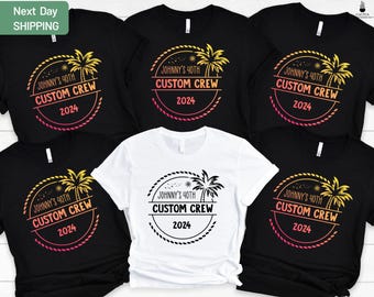 Custom Beach Birthday Party Shirt, Custom Beach Birthday Crew Shirt, Birthday Shirt, Beach Birthday Shirt, Beach Gift, Party Shirt