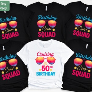 Birthday Cruise Crew Shirt, Family Cruising Birthday, Matching Birthday Cruise Shirt, Birthday Cruise Squad Shirt