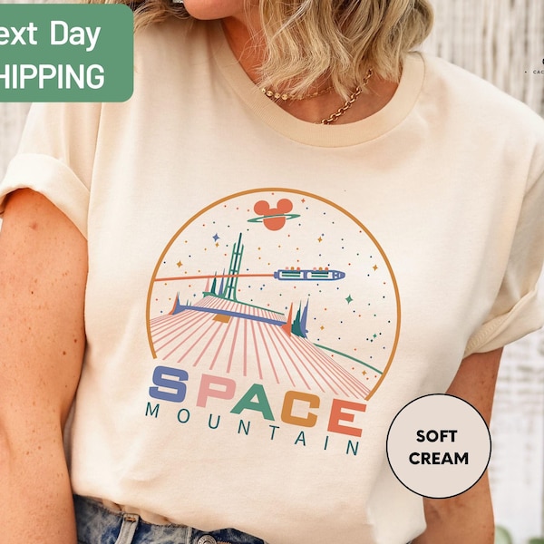Chemise Space Mountain Magic Kingdom, chemise Space Mountain vintage, chemise Disney World, chemise Disneyland, chemise WDW