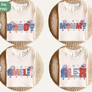 Personalized 4th Of July Shirts, Family Matching Celebration Shirt, USA Shirt, Patriotic Family Tees, Custom Name Shirt