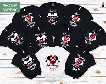 Camiseta familiar de cumpleañera, camiseta familiar a juego, camiseta de viaje a Disney, camiseta de fiesta de cumpleañera