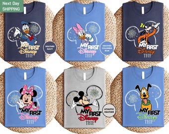 My First Disney Trip Shirt, Mickey and Friends Shirt, Disney Trip Shirt, Disneyland Family Vacation Matching 2026 Shirt, Disneyworld Tee