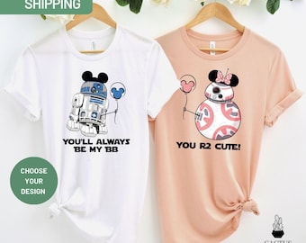 Star Wars Couple Shirt, Disney Trip, Star Wars Droid Shirt, Star Wars Matching Shirts, Disney Couple Honeymoon Shirts