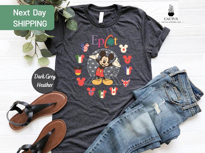 Disney Epcot World Traveler Shirt, Disney Epcot World Traveler, Disney Trip Matching T-Shirts, Epcot Mickey image 2