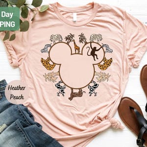 Animal Kingdom Shirt, Mickey Head Safari Shirt, Hakuna Matata Shirt, Leopard Shirt, Family Animal Kingdom Shirt afbeelding 1