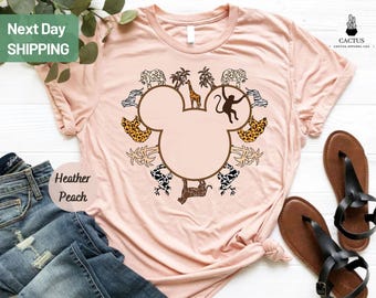 Animal Kingdom Shirt, Mickey Head Safari Shirt, Hakuna Matata Shirt, Leopard Shirt, Family Animal Kingdom Shirt