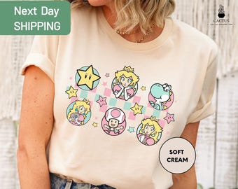 Princess Peach Shirt, Princess Peach T Shirt, Birthday Gift Shirt, Disney Princess Shirt, Birthday Girl Shirt, Birthday Party Shirts