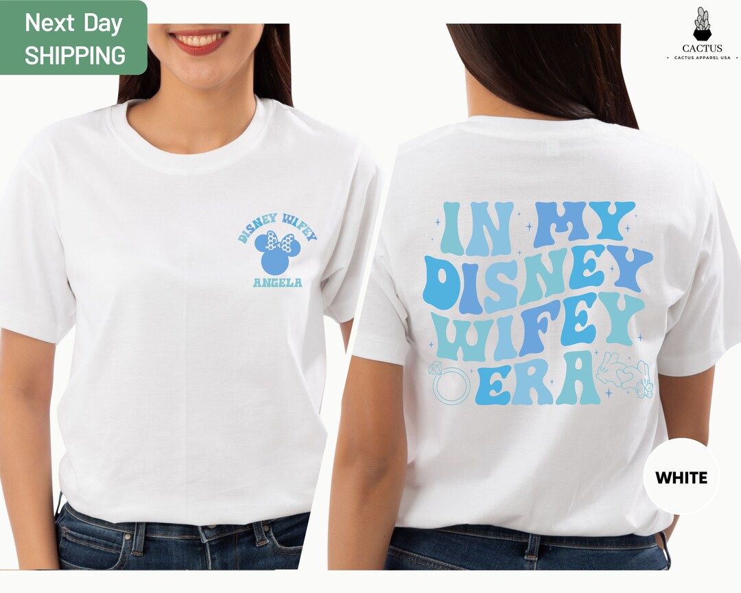 Custom in My Wifey Era Shirt, Just Married Shirt, Disney Honeymoon ...