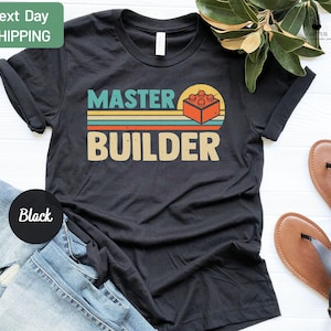 Master Builder Shirt, Block Building Shirt, Building Shirt, Funny Birthday Boy Shirt, Building Blocks Birthday Shirt