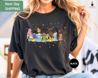 Retro Disney Princess Shirt, Watercolor Princess Shirt, Disney Trip T-Shirt, Disney Princess, Disneyworld Princess Gift