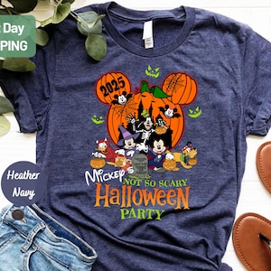 Mickey's Not-So-Scary Halloween Party Shirts, Mickey and Minnie Halloween Family Shirts, Disney Halloween Shirts