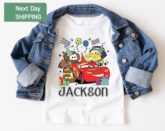 Cars Lightning McQueen Birthday Boy Shirt, Cars Birthday Shirt, Disneyland Birthday Shirt, Birthday Family Shirt, Birthday Gift Tee