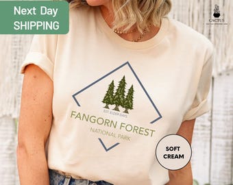 Fangorn Forest Shirt, Funny Fantasy Shirt, Nerd T-Shirt, Fantasy Novel, The Trilogy, Ringer Shirt, Bibliophile Gift