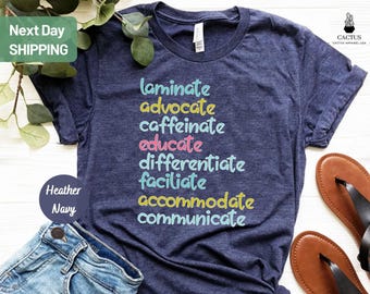 Camiseta para maestro de educación especial, regalo para maestro de educación especial, regalo para la vuelta al cole, camiseta del primer día de clases, camisetas del equipo docente