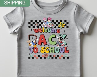 Disney Welcome Back To School Shirt, Disney First Day Of School Tee, Mickey & Co Kids School Shirt, Preschool Student Tee