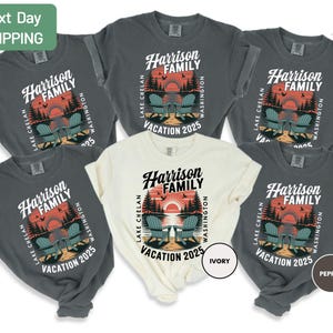 Comfort Colors Personalized Family Vacation 2025 Shirt, Custom Vacation Shirts, 2025 Family Vacation Tee, Family Trip Matching Tee