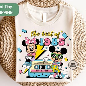 Disneyland Birthday Shirt, The Best Of 1985 Mickey Shirt, Custom Disney Birthday Tee, Vintage Mickey Minnie Shirt, Disney Birthday Trip
