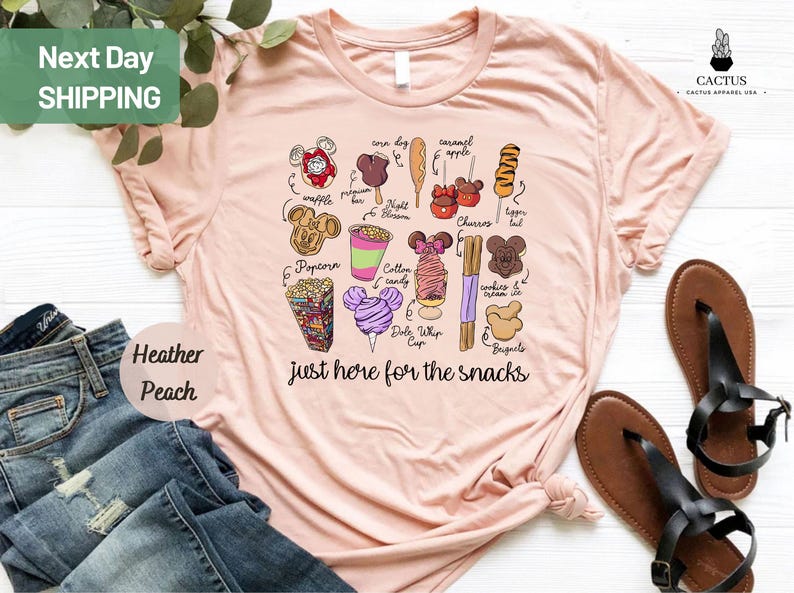 Disney Snacks Shirt, Disney Snack Goals Shirt, Disney Vacation Shirt, Disney Epcot Tee, Disney Food Lover image 1