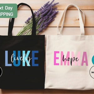 Personalized Name Tote Bag, Custom Name Tote Bag Custom Tote, Shopper Womens Bag, Customized Name, Gift For Her