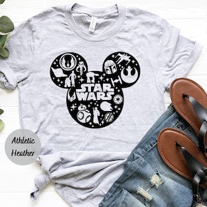 Mickey Mouse Star Wars Galaxy Shirt, Mickey Head Star Wars Tee, Disney Family Shirt, Star wars Tee, Star Wars Gift, Disney Trooper Galaxy Bild 2