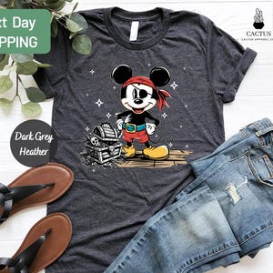 a mickey mouse shirt with a skull on it