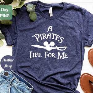 Camiseta de Mickey "Una vida de piratas para mí", camiseta de Piratas del Caribe de Disney, camiseta a juego de crucero de Disney, fiesta pirata, camiseta de viaje en crucero de Disney