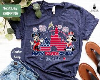 Happy Fourth Of July Shirt, Disney 4th Of July Shirt, Disney Family Shirt, Disney Castle USA Flag Shirt, Disneyworld Shirt, America Shirt